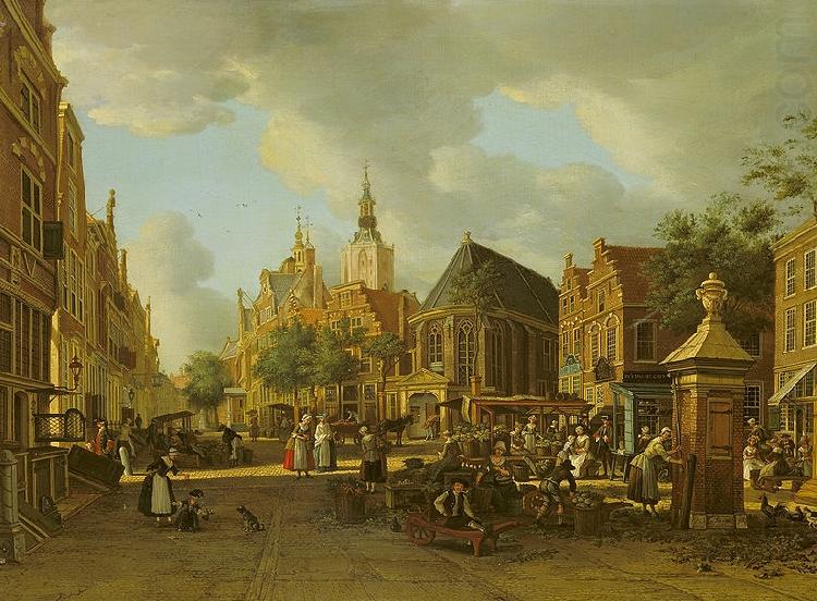 The Groenmarkt as seen towards the Westeinde, unknow artist
